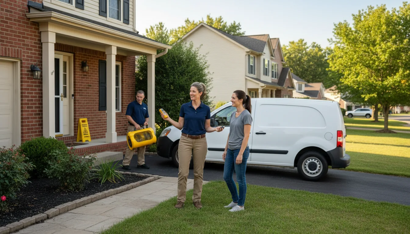 Residential water damage restoration in Bond, CO